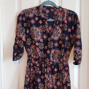 BeBop blue and orange floral dress
